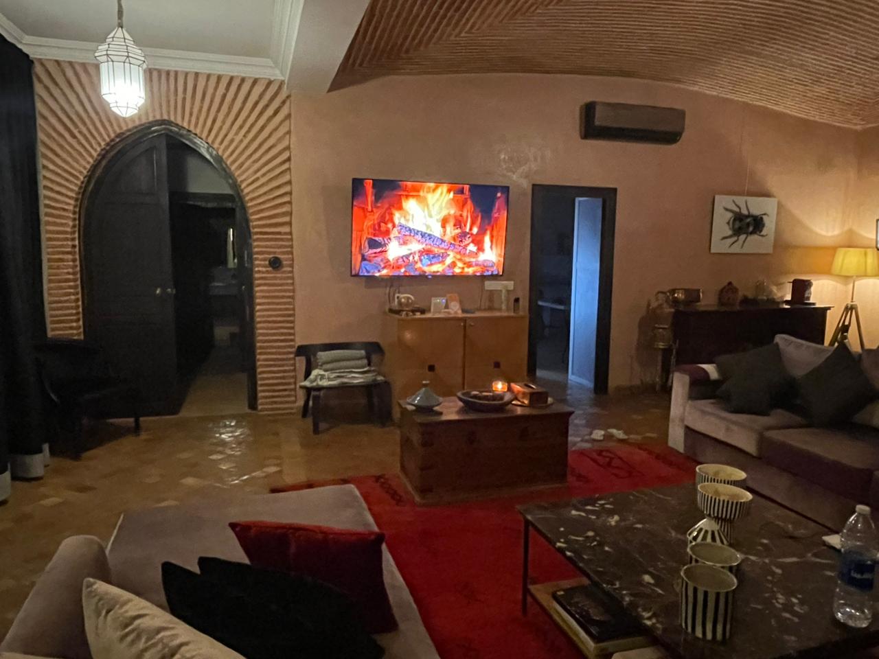 Elegant living room with Moroccan decor