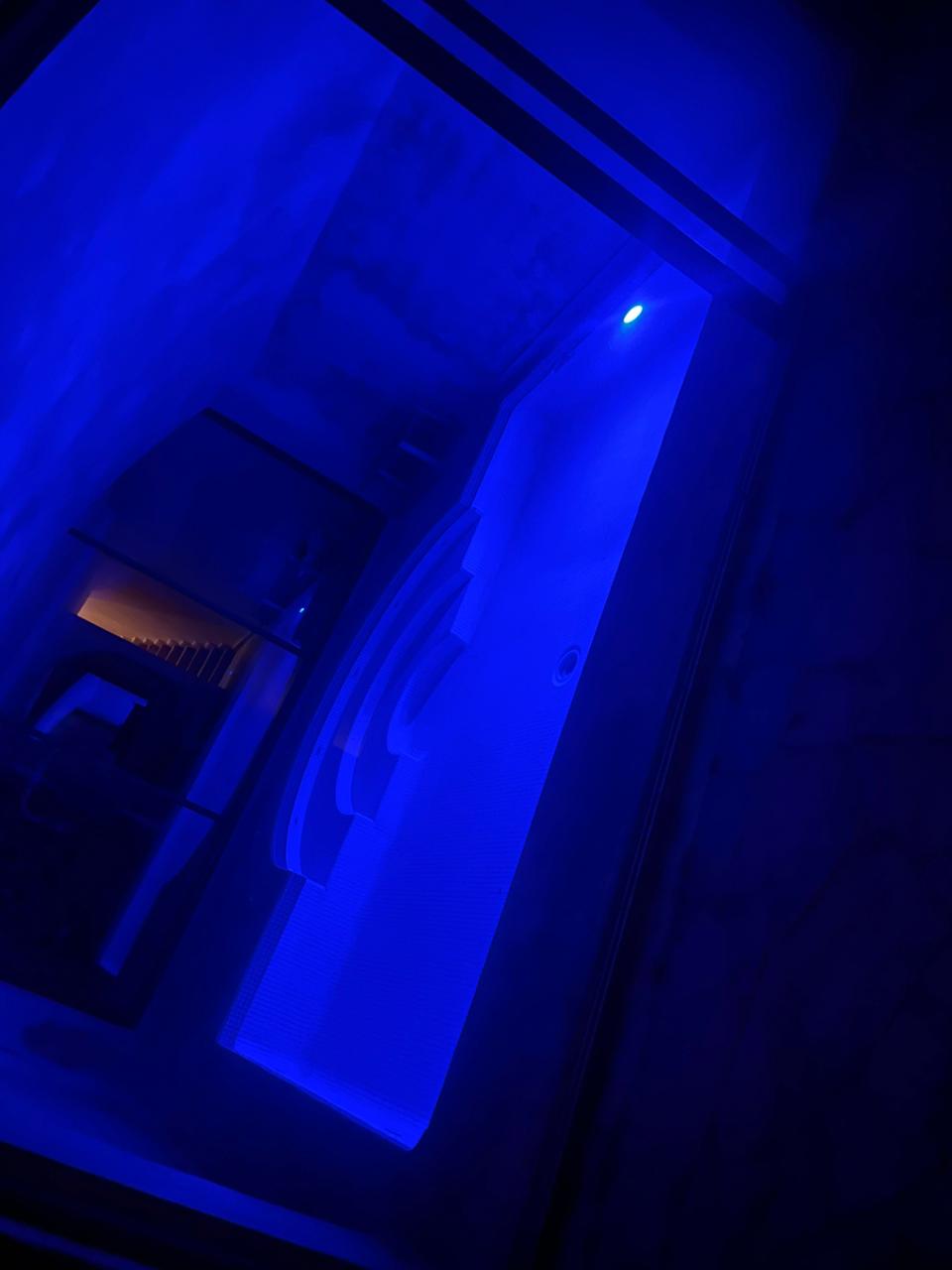 Private pool area with lounge chairs